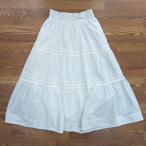 Anthropologie Tiered Midi Skirt